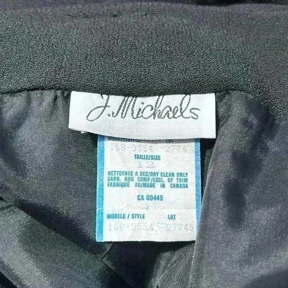 Vintage J Michaels  Black Maxi Skirt - Picture 7 of 14